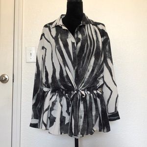 Small Religion button down top